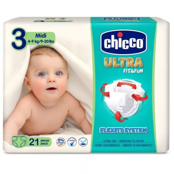chicco panales midi 3 fitfun 4 9 kg 21 uds