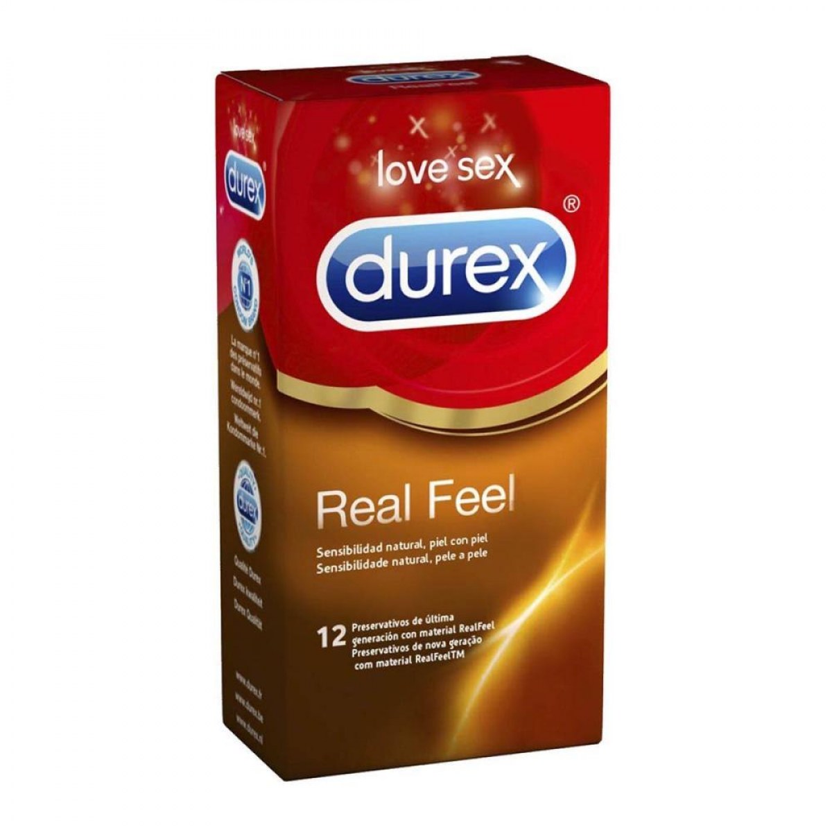 durex preservativos real feel 12 u
