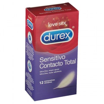 durex sensitivo contacto total preservativos 12