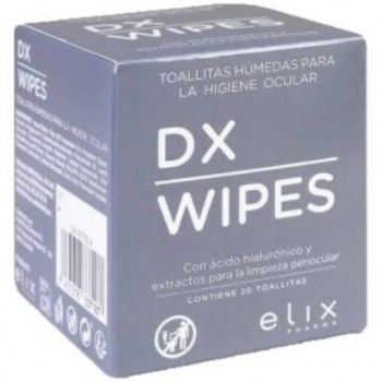 dx wipes toallitas humedas para higiene ocular 20 u