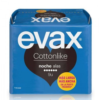 evax compresas cottonlike alas 9 noche