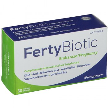 fertybiotic embarazo 30 capsulas en faltas
