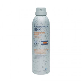 fotoprotector isdin 30 wet skin spray transparente 200 ml