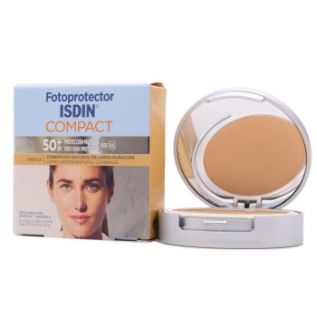 fotoprotector isdin compact spf 50 maquillaje c arena 10 g