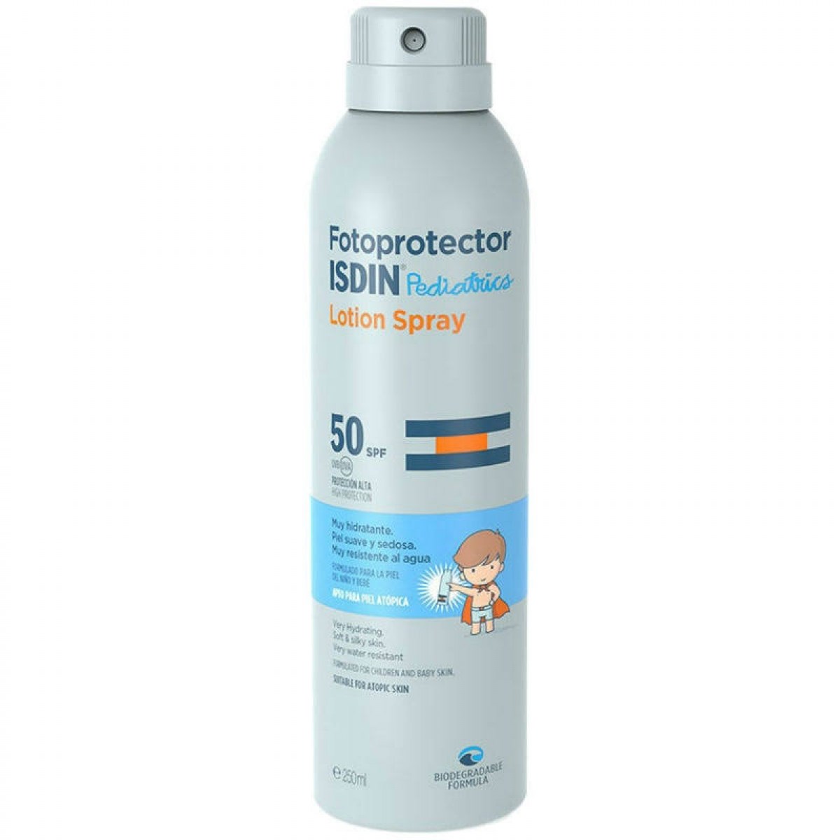 fotoprotector isdin lotion spray pediatrics spf 50