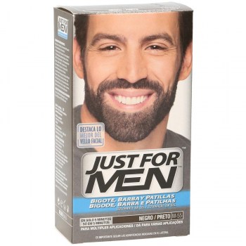 just for men bigote y barba negro